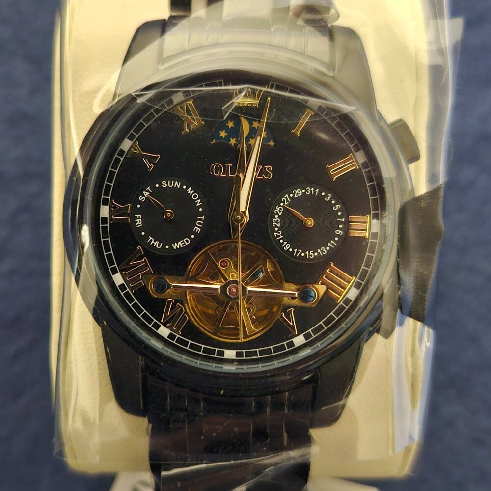 OLEVS SKELETON MECHANICAL WATCH